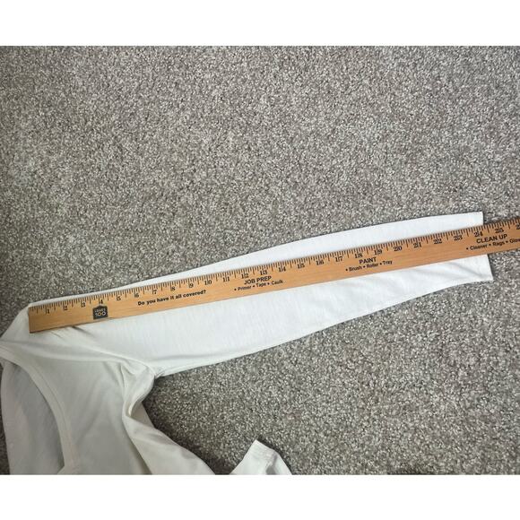 Unbound Merino Long Sleeve Shirt White Lightweight Breathable Layer Ski Medium - Picture 8 of 8